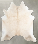 Champagne X-Large Brazilian Cowhide Rug 7'5"H x 6'4"W #A55320 by Hudson Hides