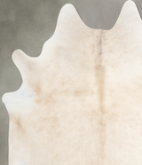 Champagne X-Large Brazilian Cowhide Rug 7'5"H x 6'4"W #A55320 by Hudson Hides