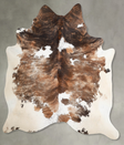 Tricolor X-Large Brazilian Cowhide Rug 6'9"H x 6'1"W #A55334 by Hudson Hides
