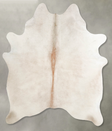 Champagne Large Brazilian Cowhide Rug 6'7"H x 5'8"W #A55342 by Hudson Hides