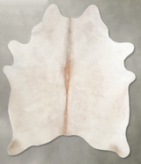 Champagne Large Brazilian Cowhide Rug 6'7"H x 5'8"W #A55342 by Hudson Hides