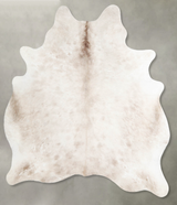 Champagne Large Brazilian Cowhide Rug 6'3"H x 5'3"W #A55343 by Hudson Hides