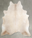 Champagne X-Large Brazilian Cowhide Rug 6'9"H x 6'5"W #A55344 by Hudson Hides