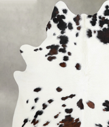 Tricolor X-Large Brazilian Cowhide Rug 6'10"H x 5'11"W #A55349 by Hudson Hides