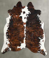 Tricolor Large Brazilian Cowhide Rug 6'4"H x 6'1"W #A55352 by Hudson Hides