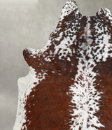 Tricolor X-Large Brazilian Cowhide Rug 6'10"H x 6'1"W #A55355 by Hudson Hides