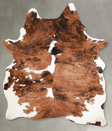 Tricolor Large Brazilian Cowhide Rug 6'8"H x 4'9"W #A55367 by Hudson Hides