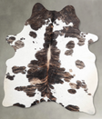Tricolor Large Brazilian Cowhide Rug 6'9"H x 5'2"W #A55368 by Hudson Hides