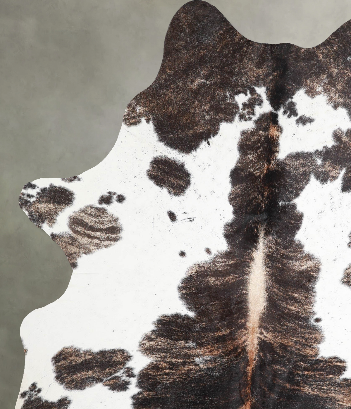 Tricolor Large Brazilian Cowhide Rug 6'9"H x 5'2"W #A55368 by Hudson Hides