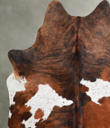 Tricolor Large Brazilian Cowhide Rug 6'8"H x 5'10"W #A55369 by Hudson Hides