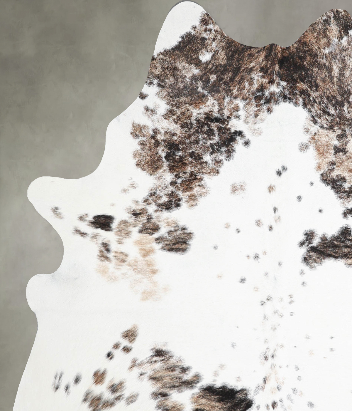 Tricolor X-Large Brazilian Cowhide Rug 7'1"H x 5'9"W #A55370 by Hudson Hides
