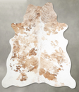 Tricolor Large Brazilian Cowhide Rug 6'4"H x 5'5"W #A55371 by Hudson Hides