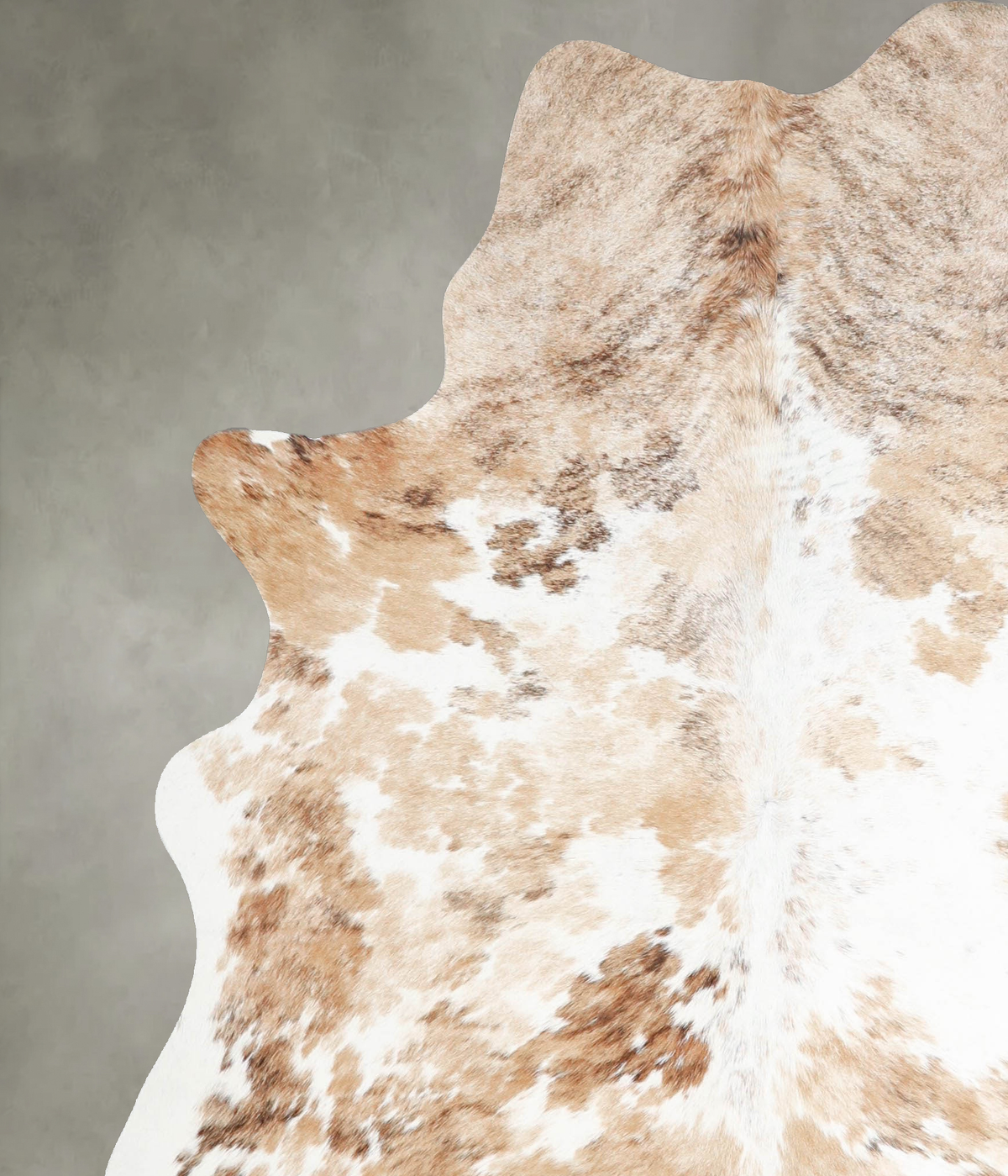 Tricolor Large Brazilian Cowhide Rug 6'4"H x 5'5"W #A55371 by Hudson Hides