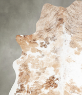 Tricolor Large Brazilian Cowhide Rug 6'4"H x 5'5"W #A55371 by Hudson Hides