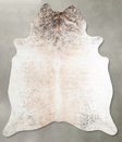 Light Brindle XX-Large Brazilian Cowhide Rug 7'7"H x 6'8"W #A55372 by Hudson Hides