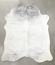 Grey Brindle X-Large Brazilian Cowhide Rug 7'0"H x 6'3"W #A55374 by Hudson Hides