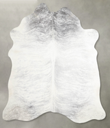 Grey Brindle X-Large Brazilian Cowhide Rug 7'0"H x 6'3"W #A55374 by Hudson Hides