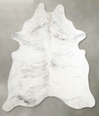 Grey Brindle XX-Large Brazilian Cowhide Rug 8'5"H x 6'9"W #A55376 by Hudson Hides