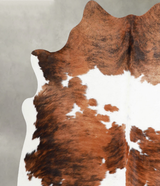 Tricolor Large Brazilian Cowhide Rug 5'11"H x 5'4"W #A55379 by Hudson Hides