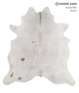 Salt and Pepper Brown XX-Large Brazilian Cowhide Rug 7'6"H x 6'11"W #A5538 by Hudson Hides