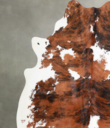 Tricolor Large Brazilian Cowhide Rug 6'7"H x 5'9"W #A55380 by Hudson Hides