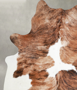 Tricolor Large Brazilian Cowhide Rug 6'10"H x 5'6"W #A55381 by Hudson Hides