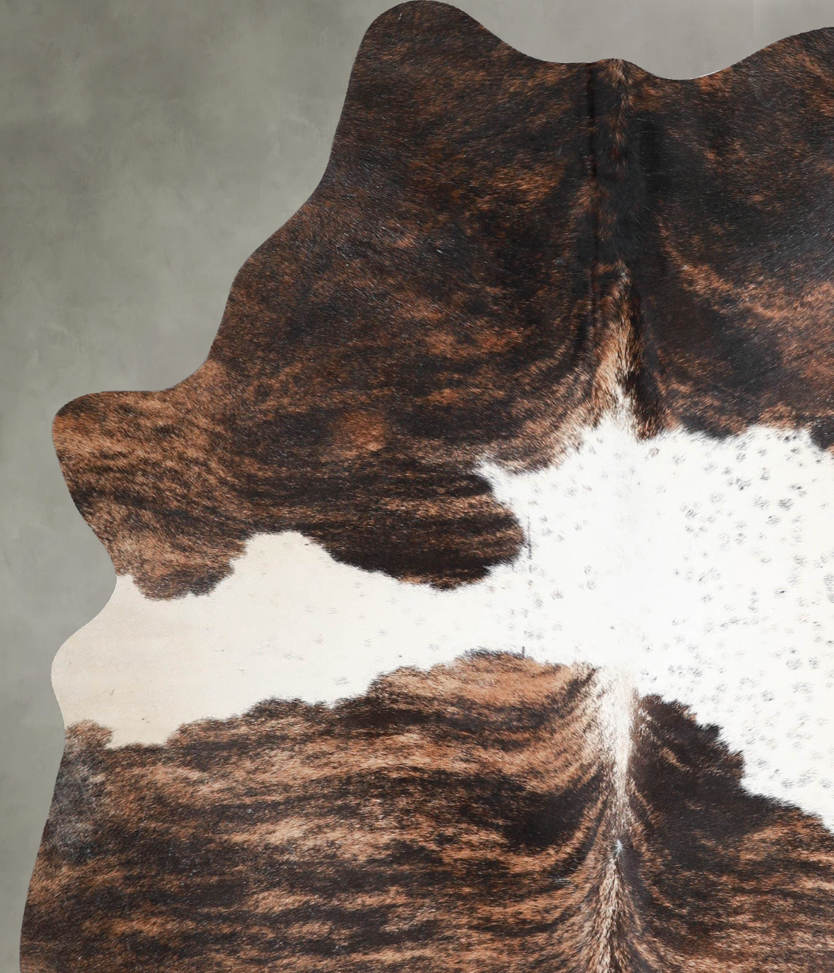 Tricolor Large Brazilian Cowhide Rug 7'5"H x 5'4"W #A55386 by Hudson Hides