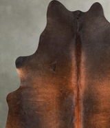 Warm Caramel Large Brazilian Cowhide Rug 5'11"H x 5'3"W #A55397 by Hudson Hides