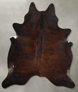 Dark Brindle X-Large Brazilian Cowhide Rug 7'2"H x 6'5"W #A55398 by Hudson Hides