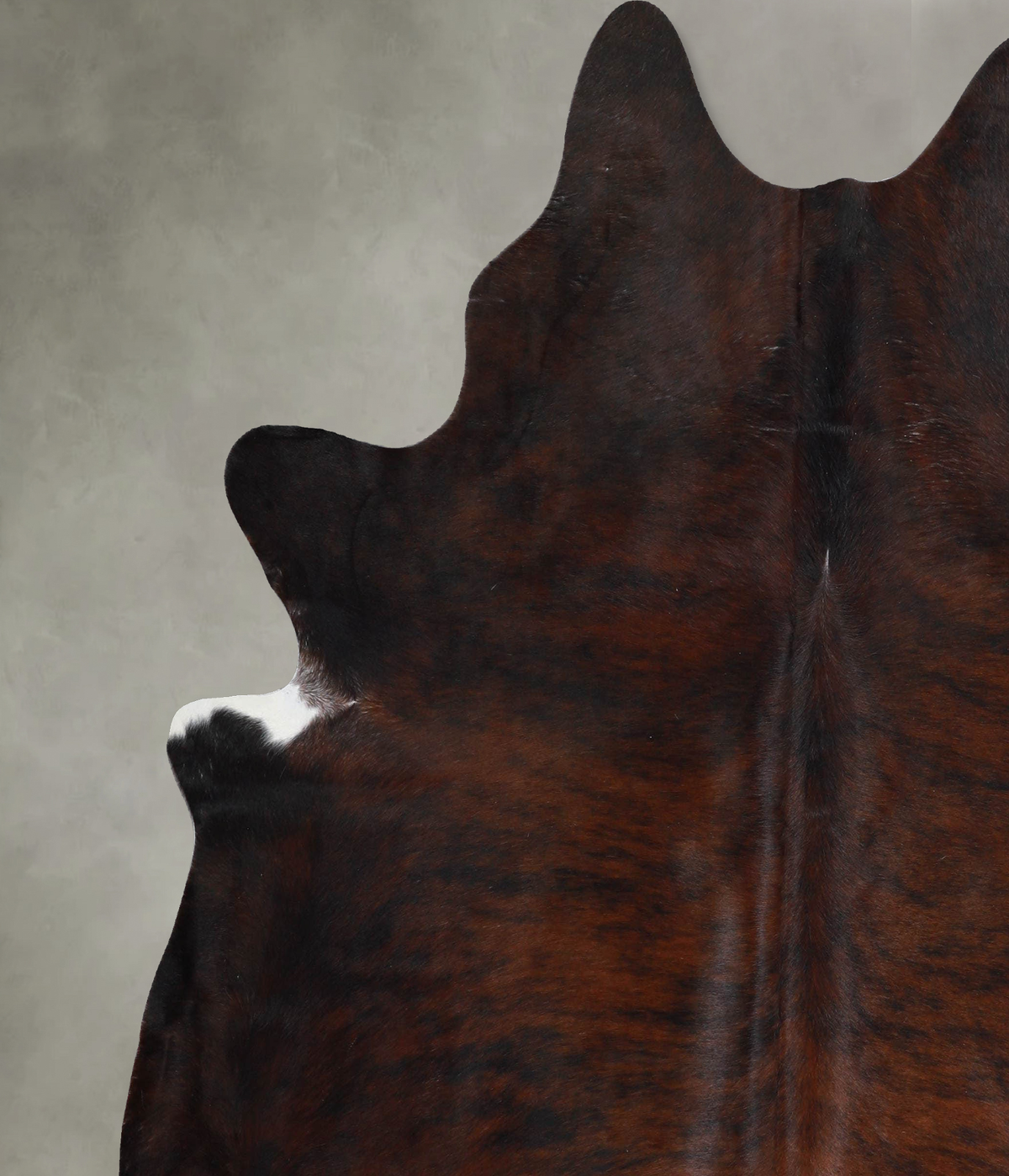 Dark Brindle X-Large Brazilian Cowhide Rug 7'2"H x 6'5"W #A55398 by Hudson Hides