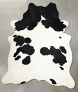 Black and White X-Large Brazilian Cowhide Rug 7'4"H x 6'10"W #A55403 by Hudson Hides