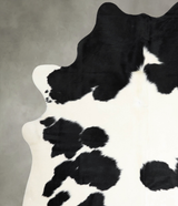 Black and White X-Large Brazilian Cowhide Rug 7'4"H x 6'10"W #A55403 by Hudson Hides