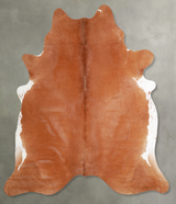 Solid Brown X-Large Brazilian Cowhide Rug 7'2"H x 6'4"W #A55404 by Hudson Hides