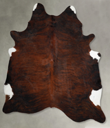Dark Brindle XX-Large Brazilian Cowhide Rug 8'2"H x 6'11"W #A55406 by Hudson Hides