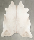 Champagne XX-Large Brazilian Cowhide Rug 7'1"H x 7'4"W #A55407 by Hudson Hides