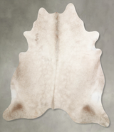 Champagne XX-Large Brazilian Cowhide Rug 7'4"H x 6'11"W #A55408 by Hudson Hides