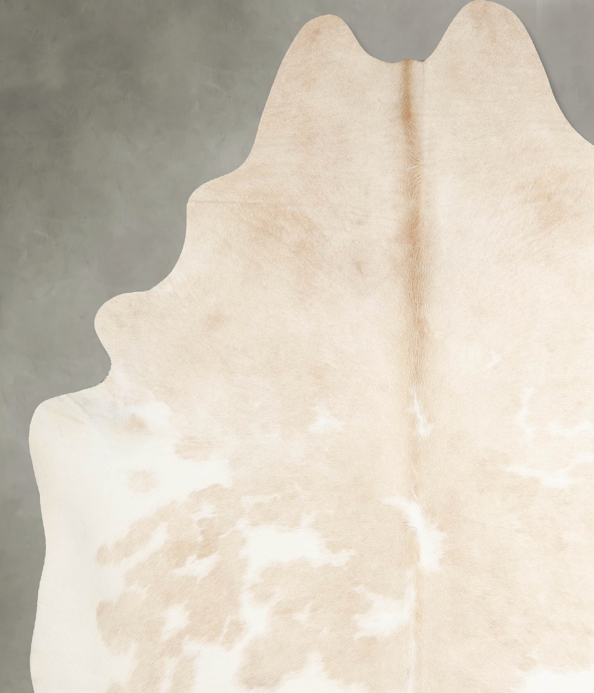 Beige and White XX-Large Brazilian Cowhide Rug 8'1"H x 6'7"W #A55412 by Hudson Hides