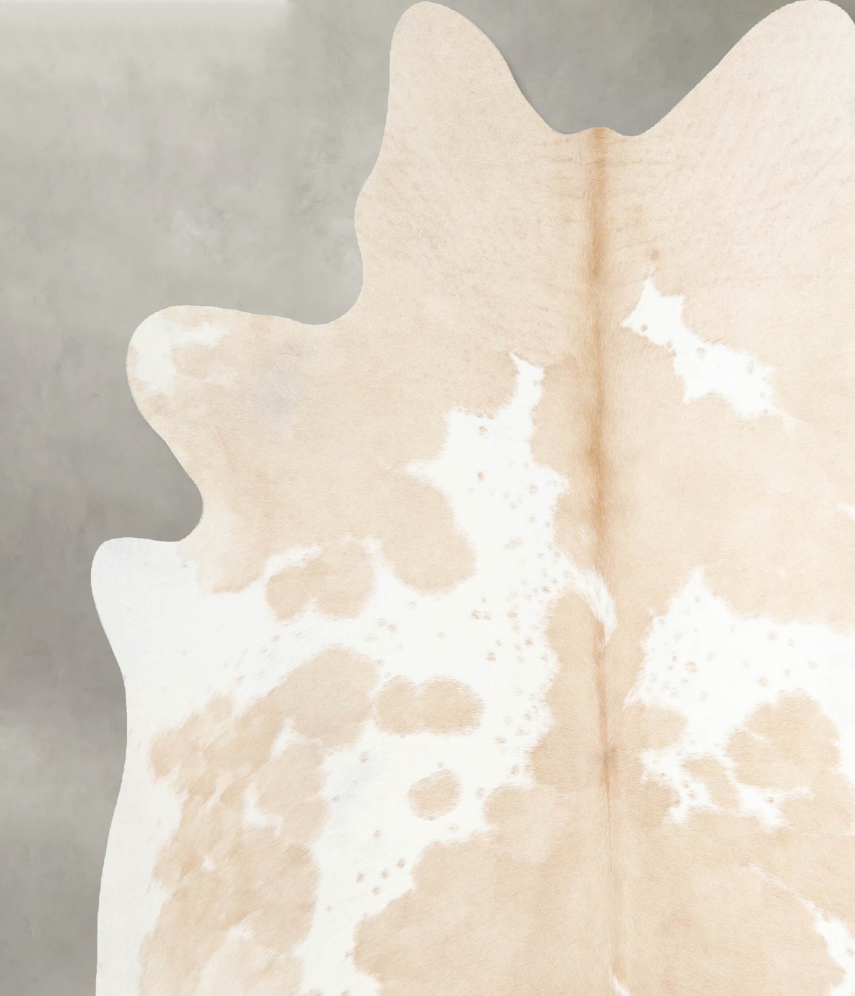 Beige and White X-Large Brazilian Cowhide Rug 6'11"H x 6'11"W #A55414 by Hudson Hides