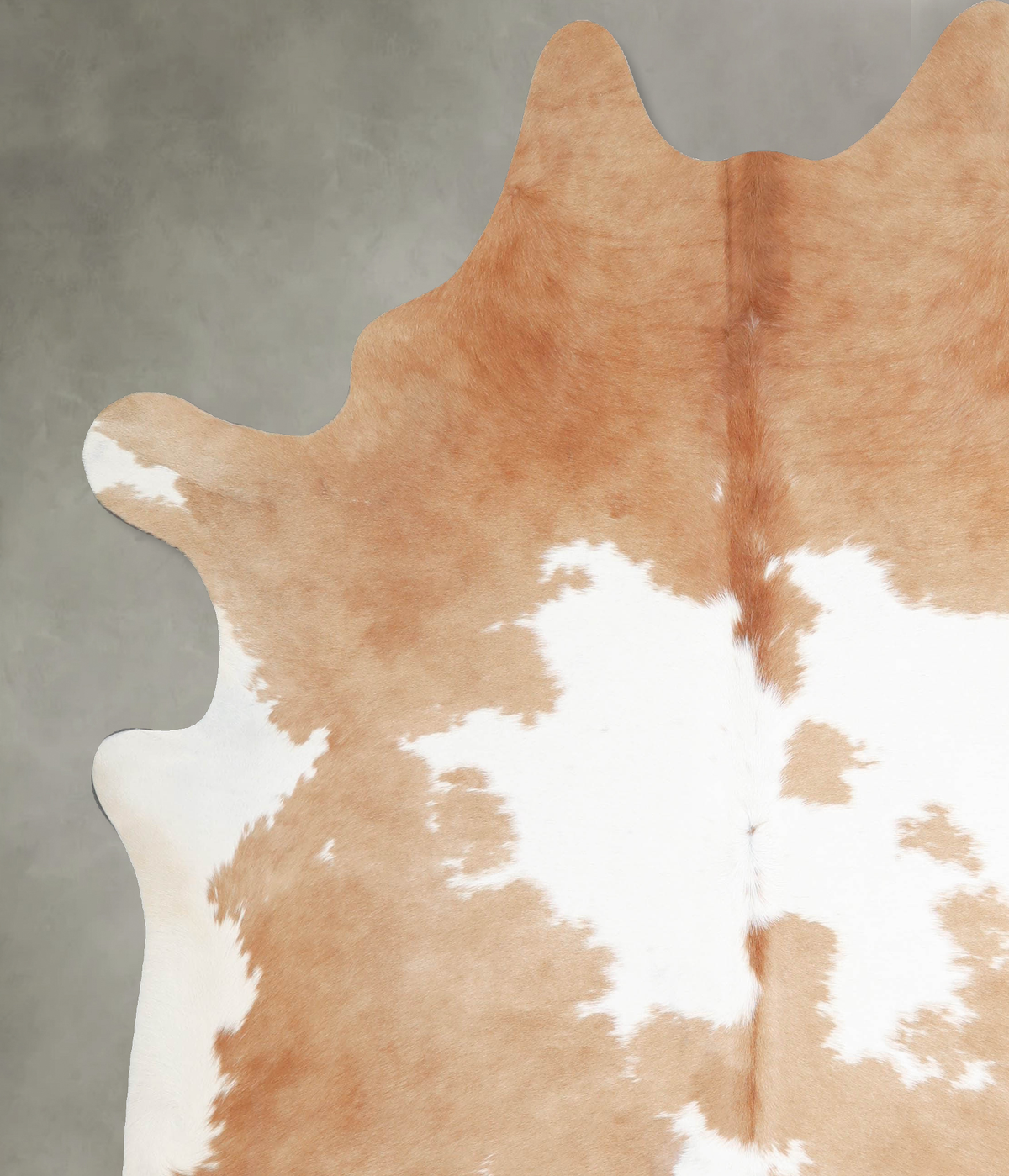 Beige and White XX-Large Brazilian Cowhide Rug 7'9"H x 6'10"W #A55416 by Hudson Hides