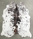 Tricolor Large Brazilian Cowhide Rug 6'0"H x 5'5"W #A55421 by Hudson Hides