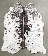 Tricolor Large Brazilian Cowhide Rug 6'0"H x 5'5"W #A55421 by Hudson Hides