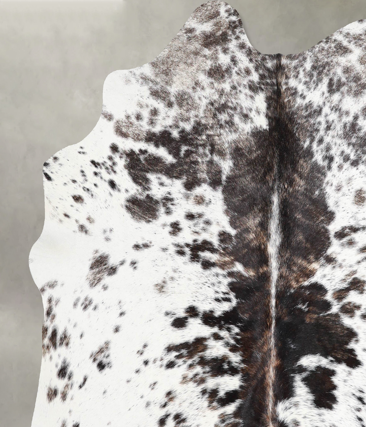 Tricolor Large Brazilian Cowhide Rug 6'0"H x 5'5"W #A55421 by Hudson Hides