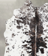 Tricolor Large Brazilian Cowhide Rug 6'0"H x 5'5"W #A55421 by Hudson Hides