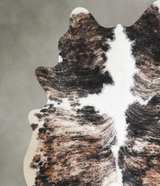 Tricolor X-Large Brazilian Cowhide Rug 7'4"H x 6'6"W #A55422 by Hudson Hides