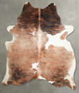 Tricolor X-Large Brazilian Cowhide Rug 7'7"H x 6'4"W #A55423 by Hudson Hides
