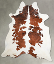 Tricolor XX-Large Brazilian Cowhide Rug 7'9"H x 6'7"W #A55424 by Hudson Hides