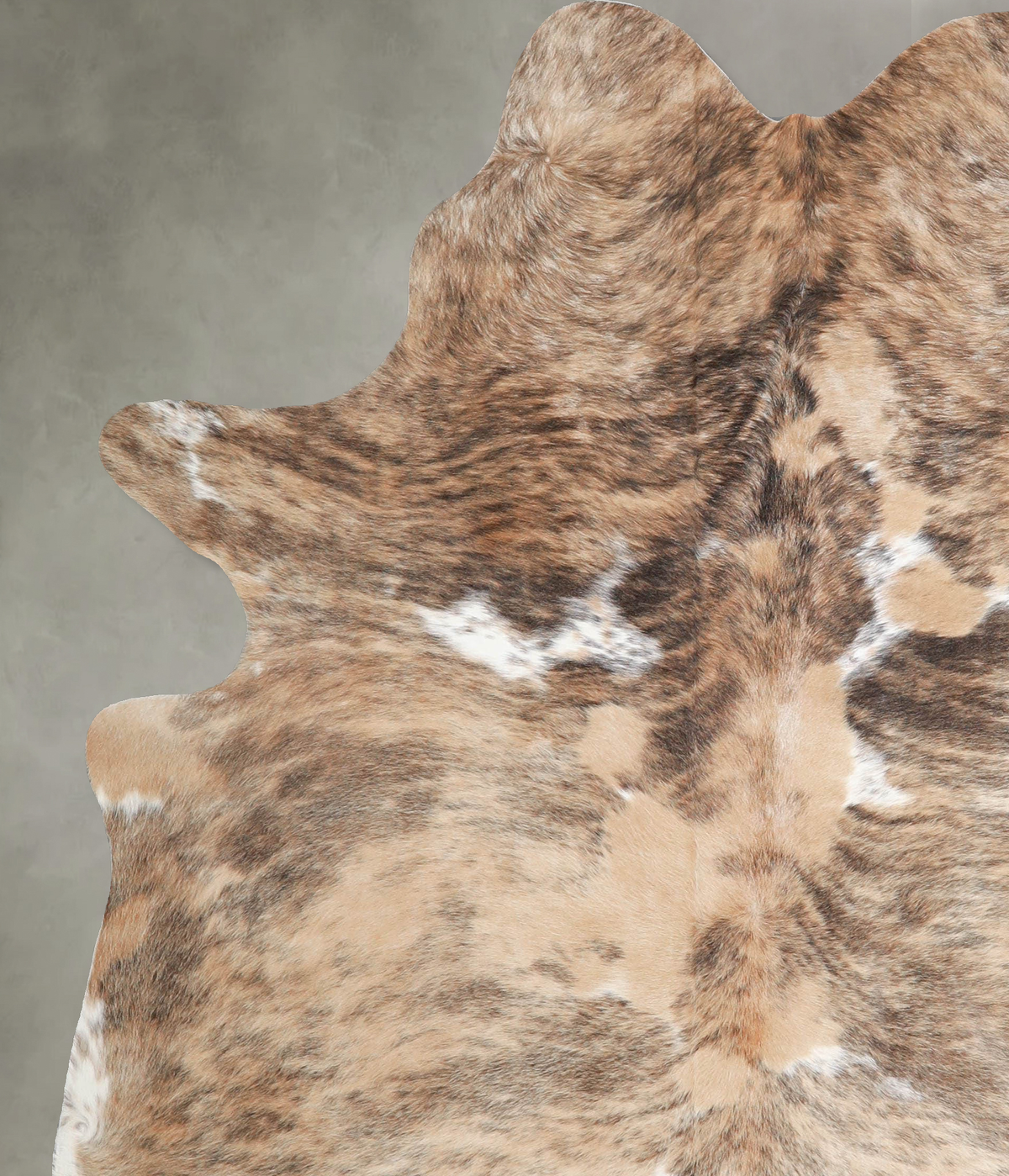Tricolor X-Large Brazilian Cowhide Rug 7'1"H x 5'11"W #A55428 by Hudson Hides