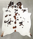 Tricolor X-Large Brazilian Cowhide Rug 7'2"H x 6'8"W #A55429 by Hudson Hides
