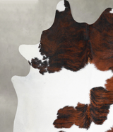 Tricolor X-Large Brazilian Cowhide Rug 7'7"H x 6'6"W #A55432 by Hudson Hides