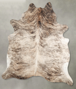 Light Brindle X-Large Brazilian Cowhide Rug 7'6"H x 6'6"W #A55433 by Hudson Hides